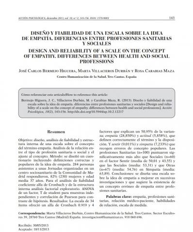 Nuevo estudio sobre la empatía